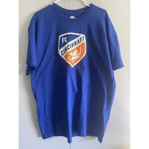 FC Cincinnati Shirt Men’s XL MLS Blue Short Sleeve Soccer Futbol Team Crewneck
